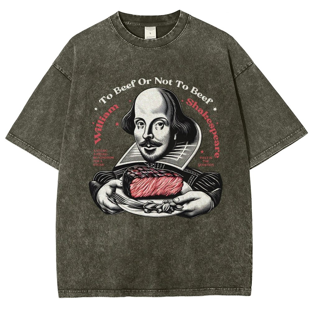 To Beef Or Not To Beef Vintage Distressed T-shirt