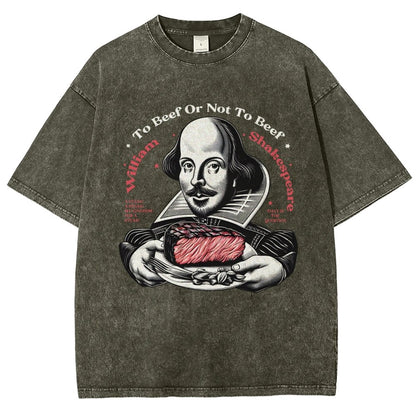 To Beef Or Not To Beef Vintage Distressed T-shirt
