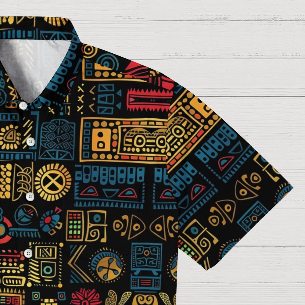 Mysterious Egyptian Ancient Art Prints Geek Hawaiian Shirt