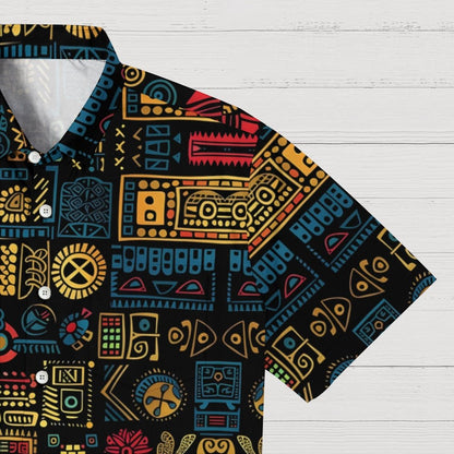 Mysterious Egyptian Ancient Art Prints Geek Hawaiian Shirt