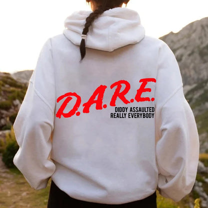 NO DIDDY Printed Back Unisex Cotton Hoodie