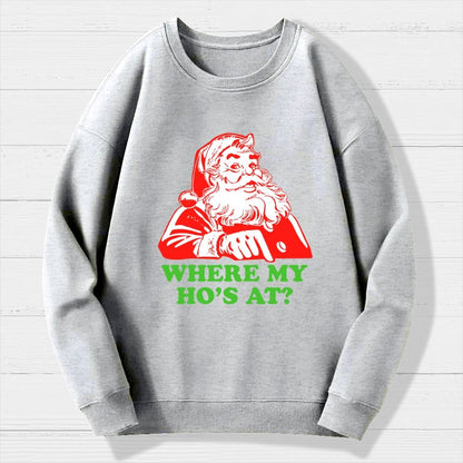 Ho Ho Ho Christmas Geek Cotton Sweatshirt