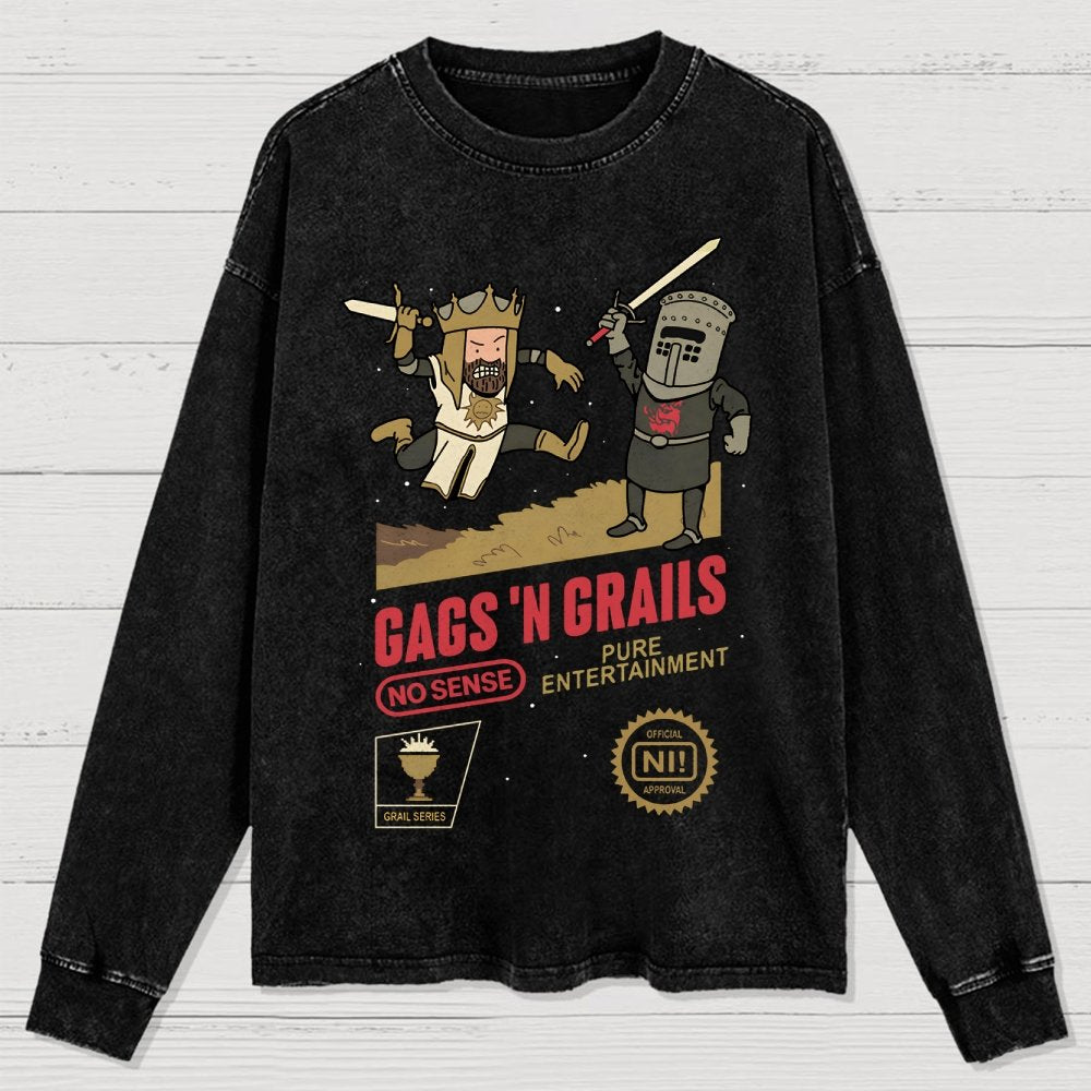 Gags 'n Grails Washed Long Sleeve Tee