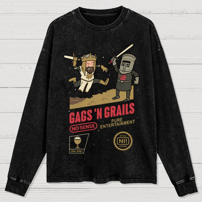 Gags 'n Grails Washed Long Sleeve Tee