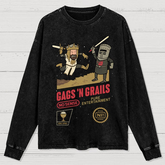 Gags 'n Grails Washed Long Sleeve Tee