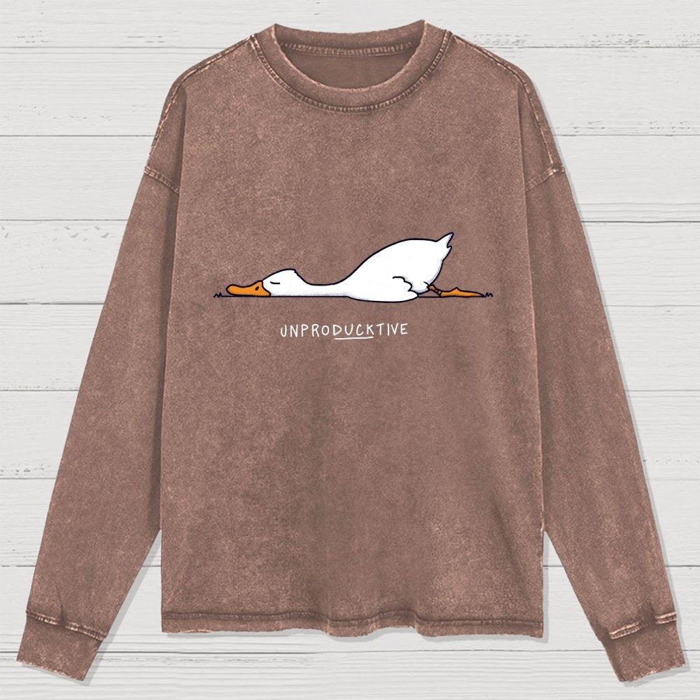 Mood Of The Day Washed Long Sleeve Tee