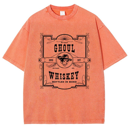 Ghoul Whiskey Vintage Distressed T-shirt