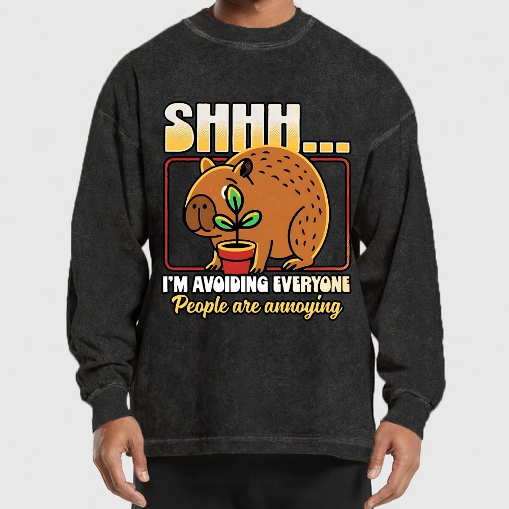 People are Annoying Washed Long Sleeve Tee