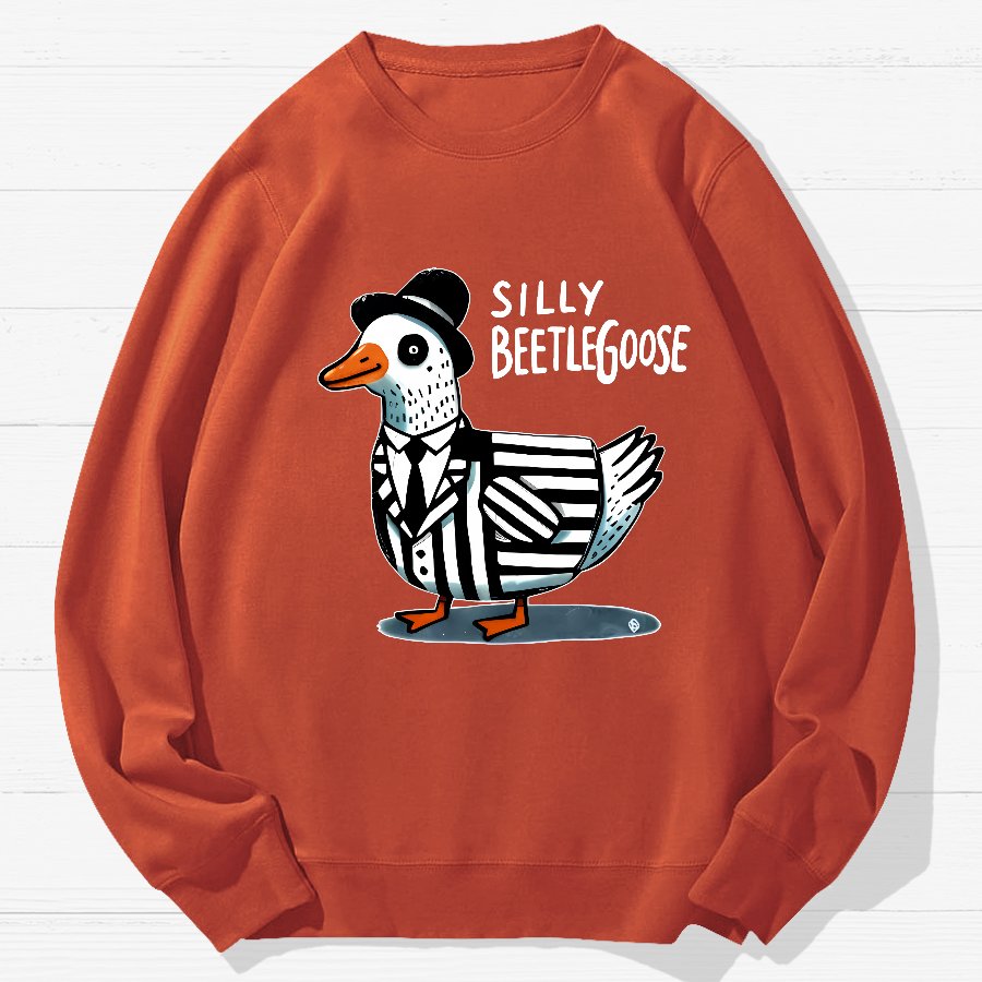 Beetle Goose Cotton Pullover Geek Cotton Sweatshirt