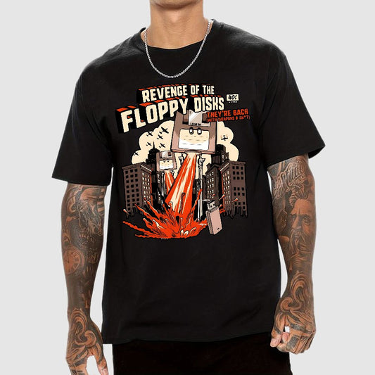 Attack of the Floppy Disks Geek T-Shirt