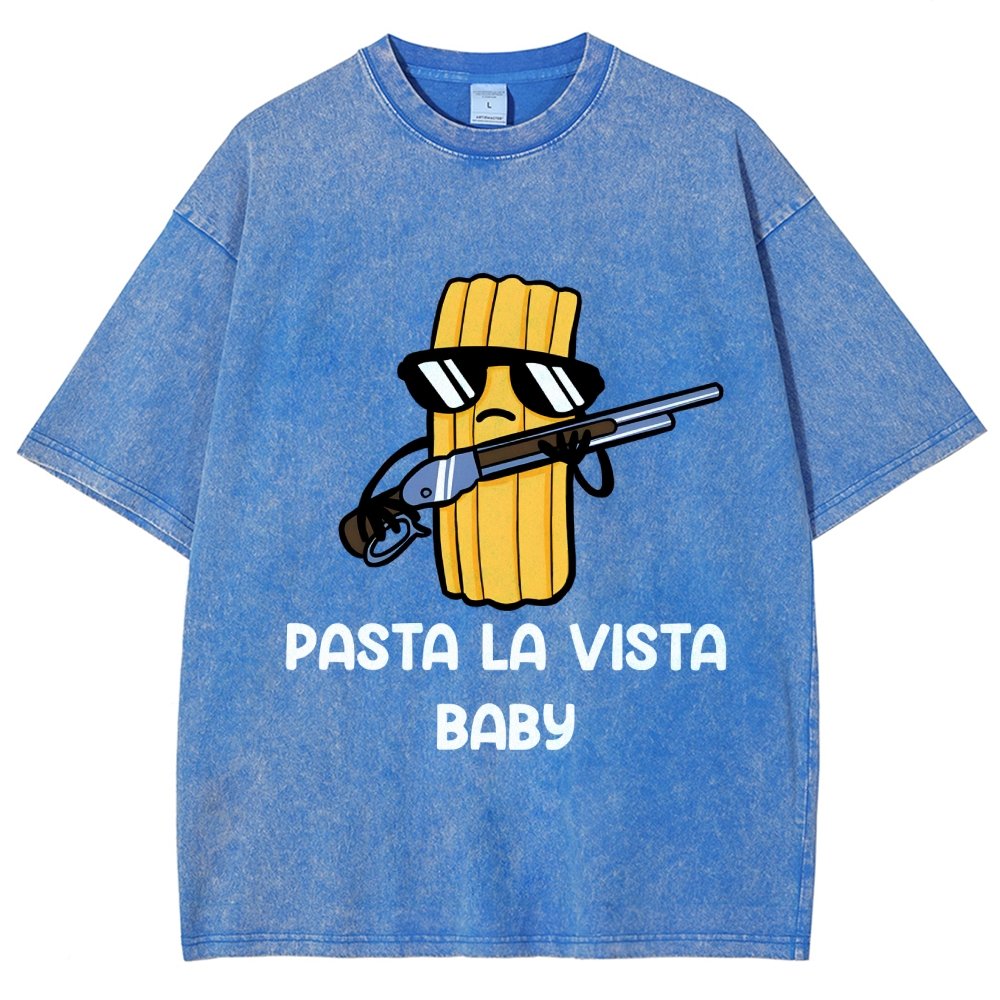 Pasta la Vista Baby Vintage Distressed T-shirt