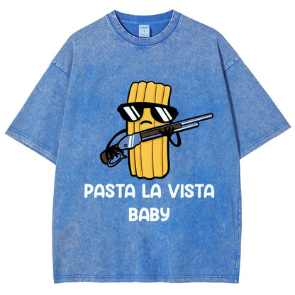 Pasta la Vista Baby Vintage Distressed T-shirt