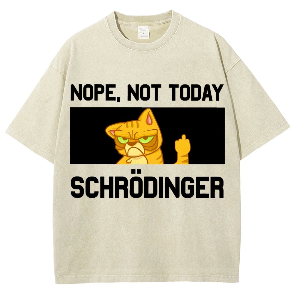 Schroedingers Cat Dark Humor Vintage Distressed T-shirt