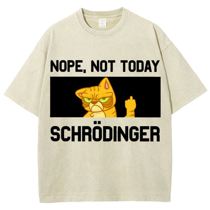 Schroedingers Cat Dark Humor Vintage Distressed T-shirt