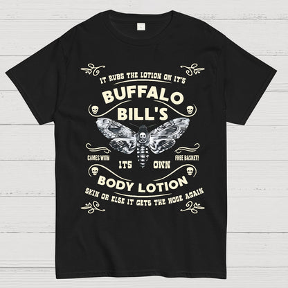Mysterious Goth Body Lotion Deaths Head Moth Horror Geek T-Shirt