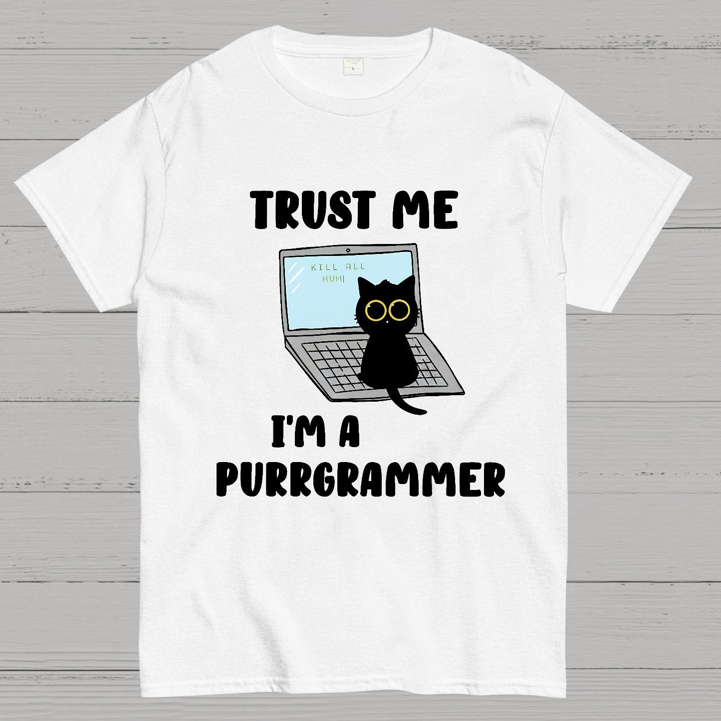 I'm A Purrgrammer Funny Cat Nerdy T-Shirt