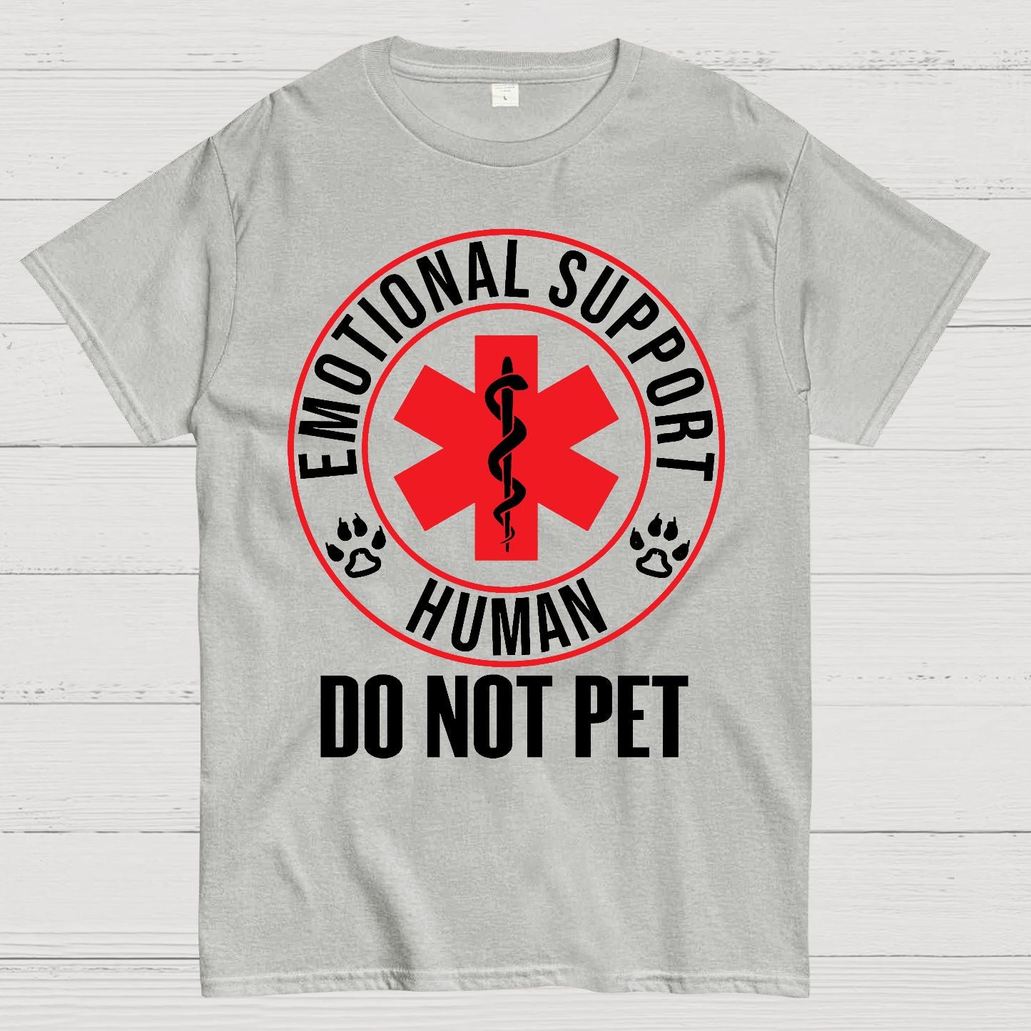 Emotional Support Human Do Not Pet Geek T-Shirt