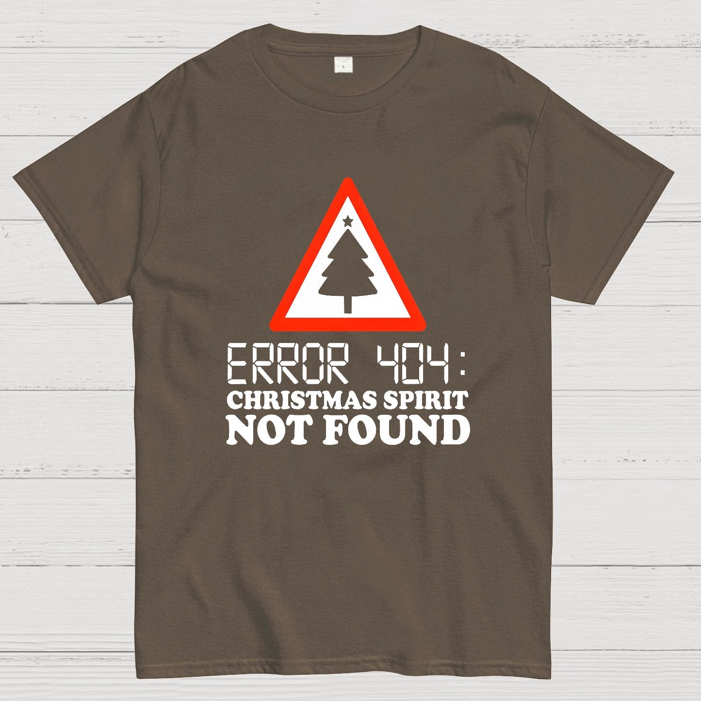 Error 404 Christmas Spirit Not Found Geeky T-Shirt
