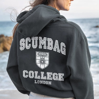 Scumbag College Unisex Printed Back Unisex Cotton Hoodie