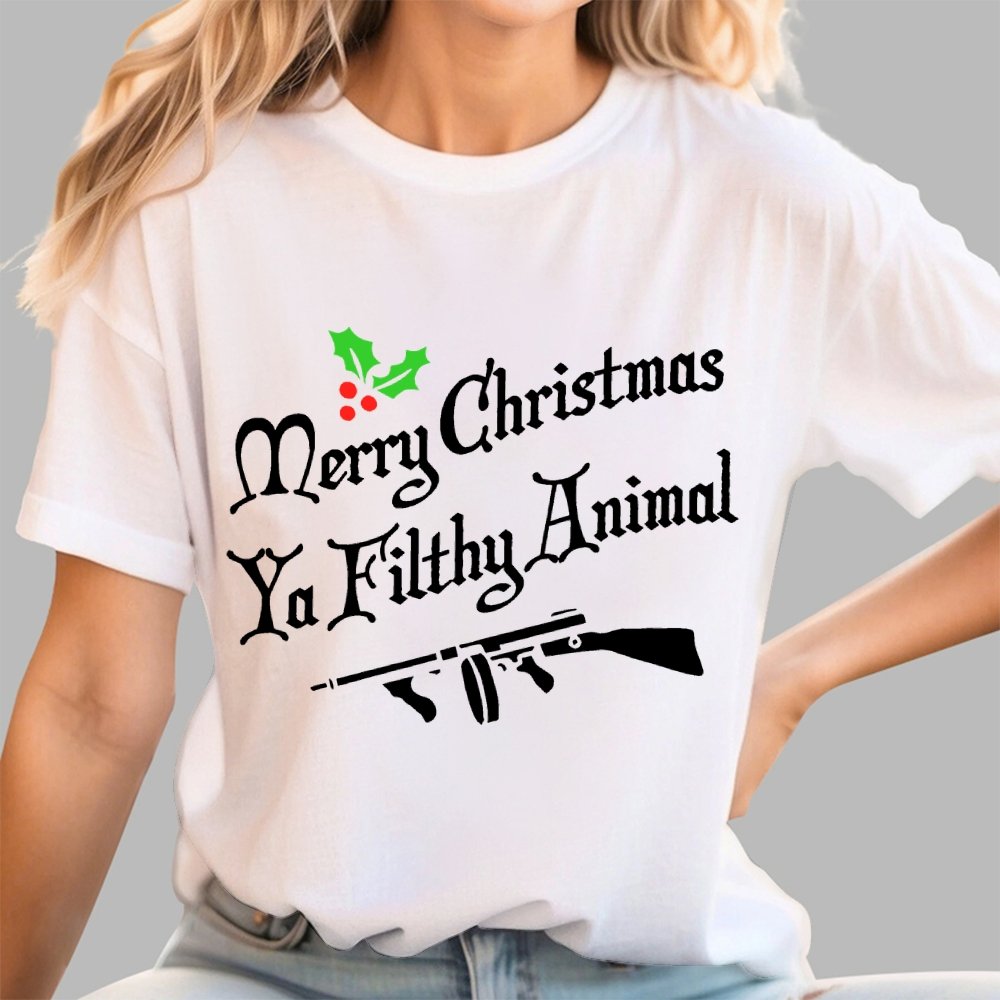 MERRY CHRISTMAS YA FILTHY ANIMAL Geek T-Shirt