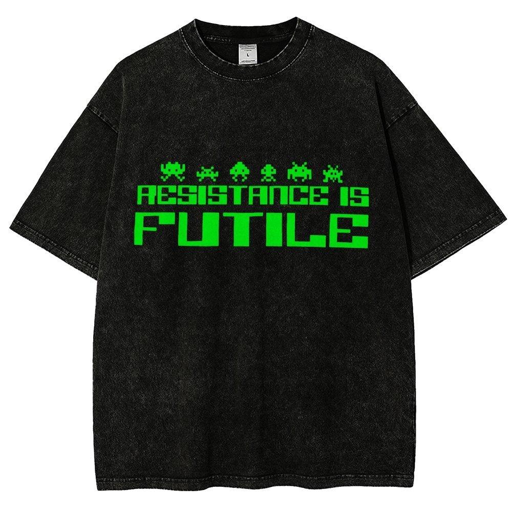 Resistance is Futile Vintage Distressed T-shirt