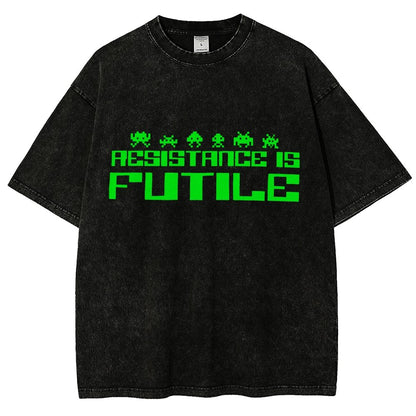 Resistance is Futile Vintage Distressed T-shirt
