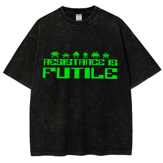 Resistance is Futile Vintage Distressed T-shirt