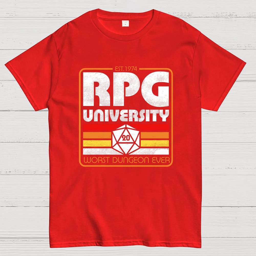 RPG University Vintage Geek T-Shirt