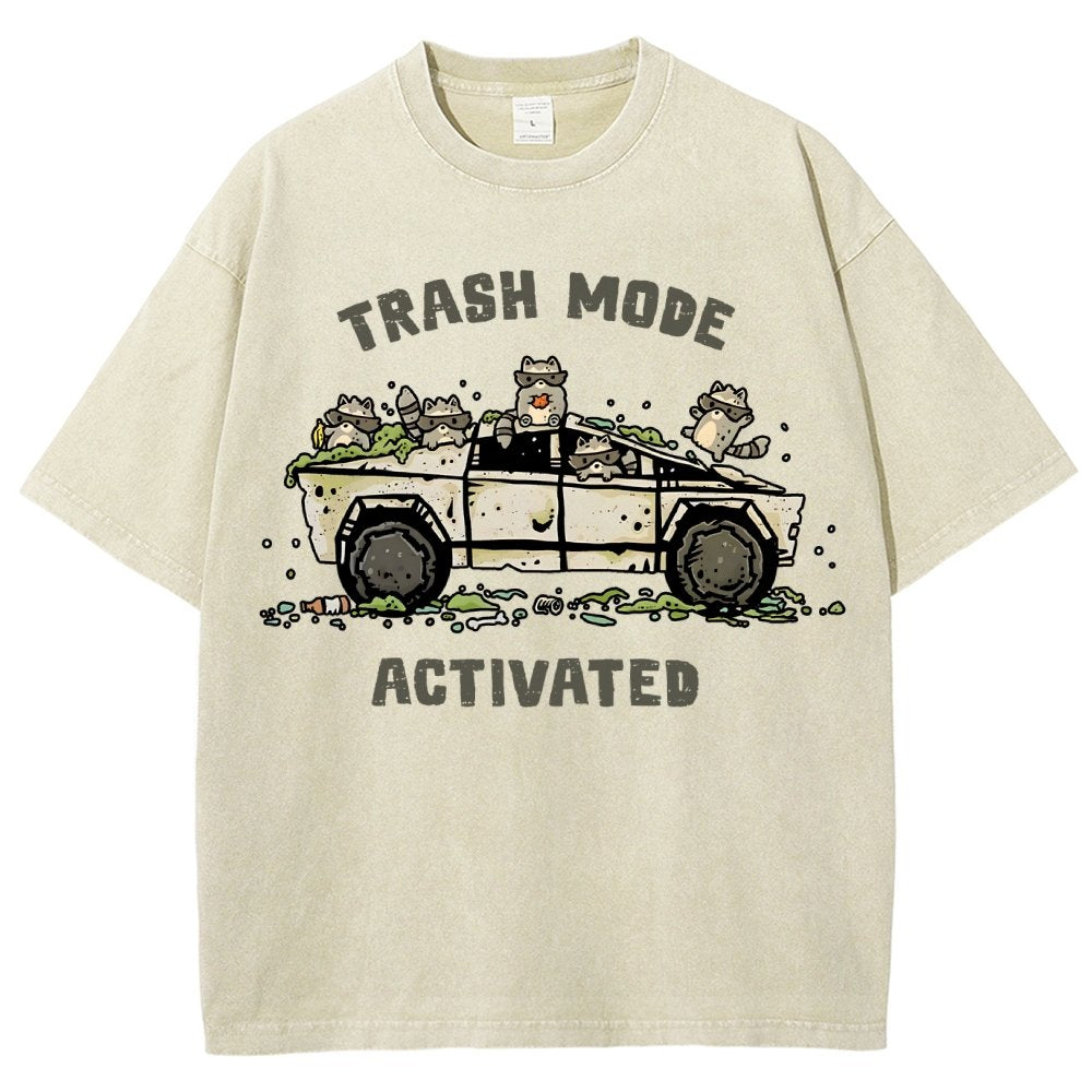 Trash Mode Activated Vintage Distressed T-shirt