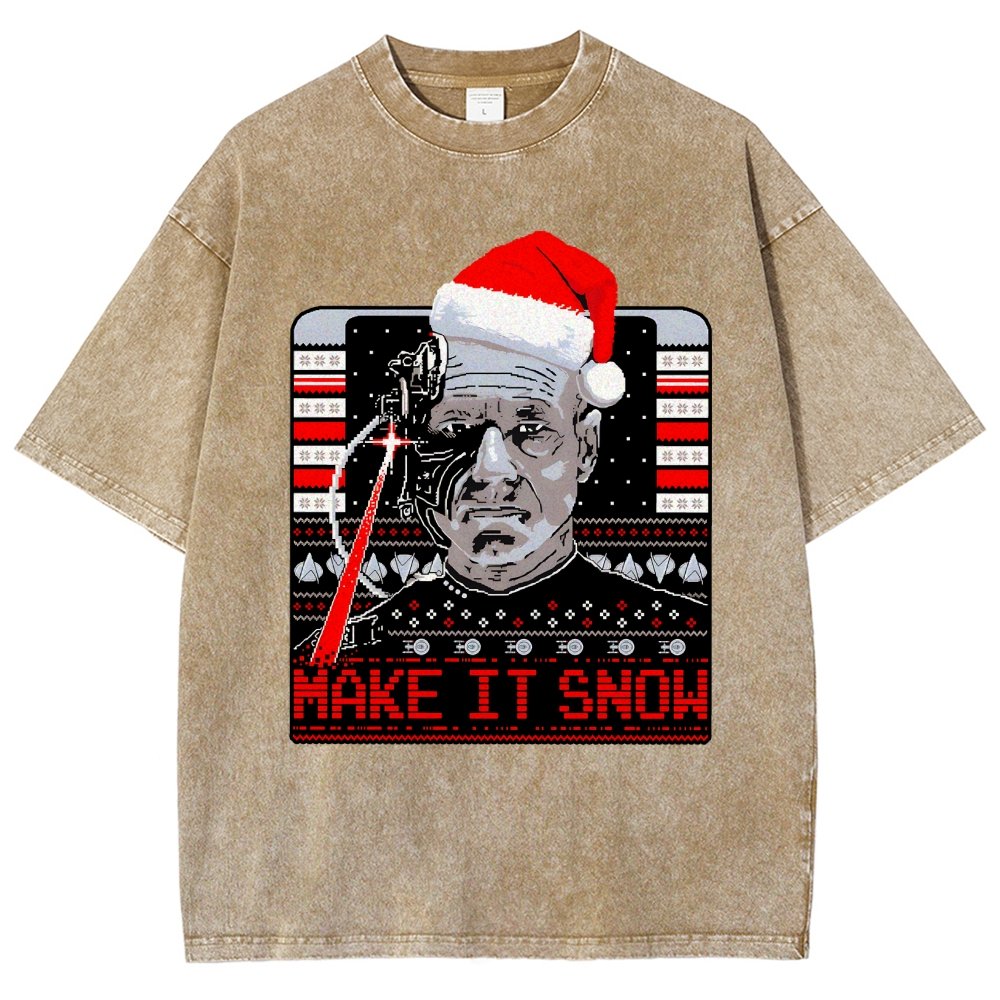 Make It Snow Vintage Distressed T-shirt