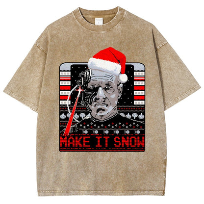 Make It Snow Vintage Distressed T-shirt