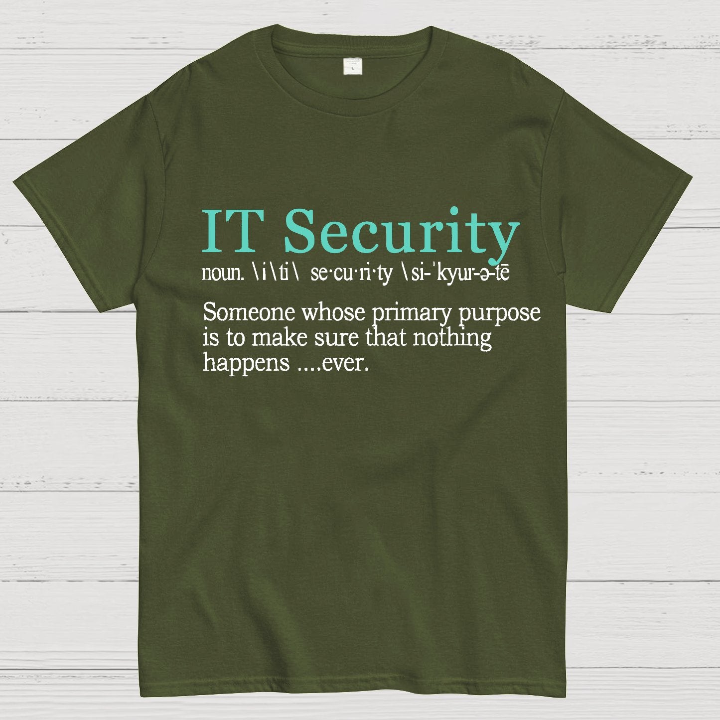 Best Funny IT Security Cybersecurity Definition Gi Geek T-Shirt