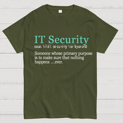 Best Funny IT Security Cybersecurity Definition Gi Geek T-Shirt