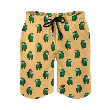 Green Robot Geek Shorts