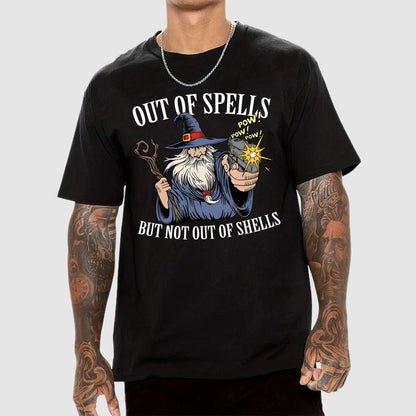 Out of Spells but Not Out of Shells Unisex Geek T-Shirt