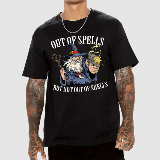 Out of Spells but Not Out of Shells Unisex Geek T-Shirt