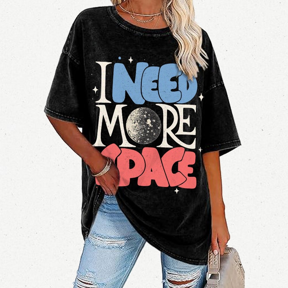 I Need More Space Vintage Distressed T-shirt