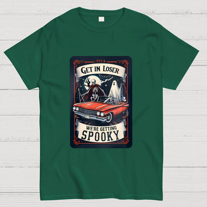 Get In Loser We're Getting Spooky Tarot Card Halloween T-Shirt