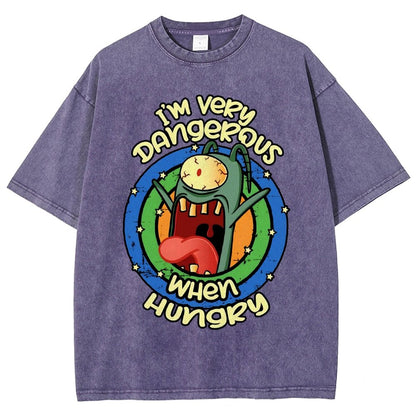 Very Dangerous When Hungry Vintage Distressed T-shirt
