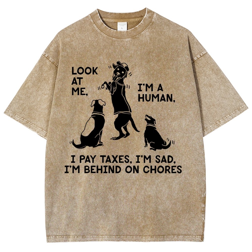 Dog Mocks Humans Vintage Distressed T-shirt