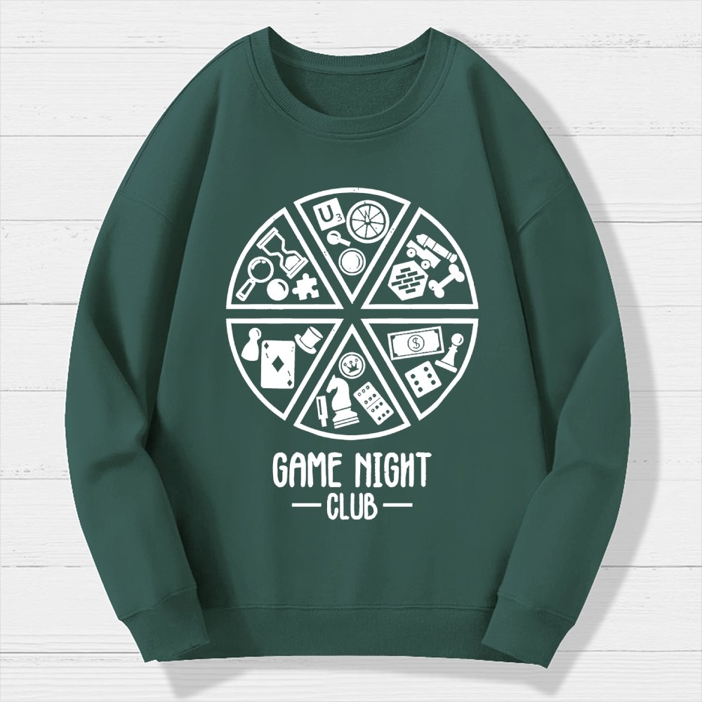 Game Night Club Geek Cotton Sweatshirt