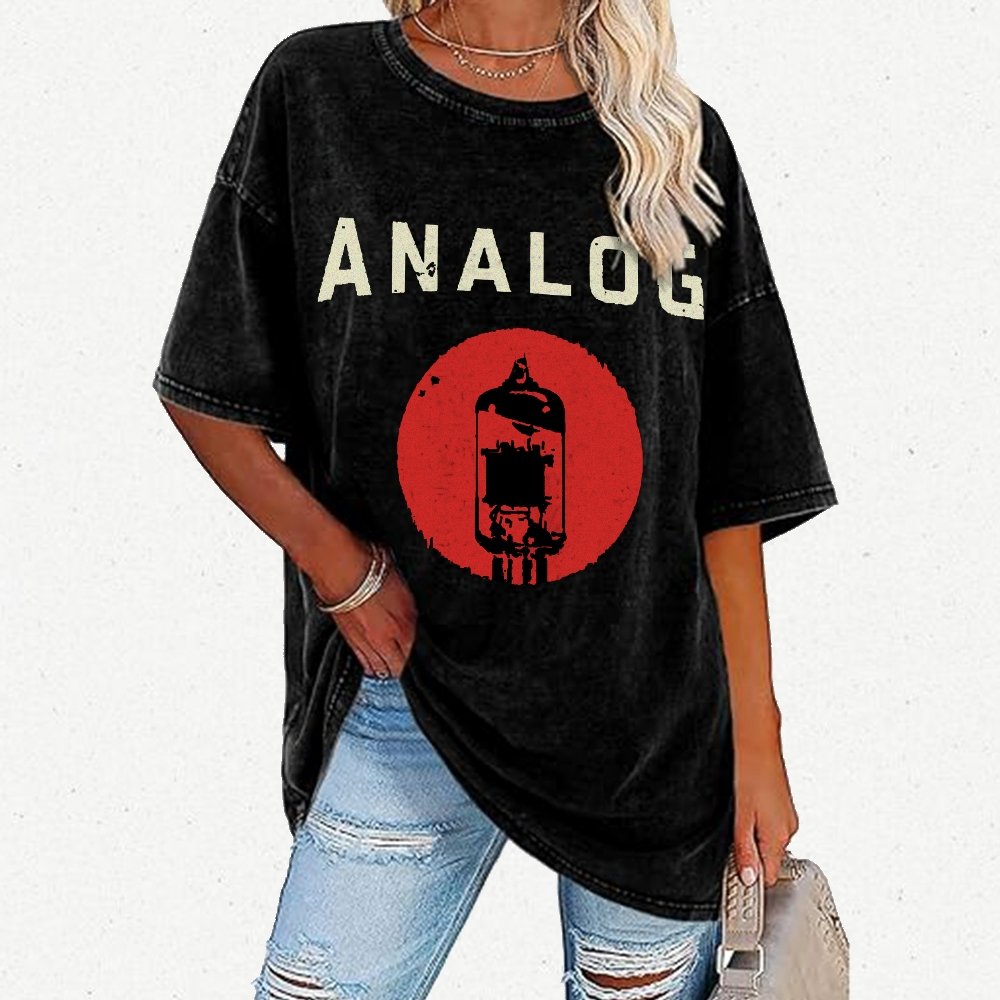 Vacuum Tube Analog Distressed Vintage Distressed T-shirt