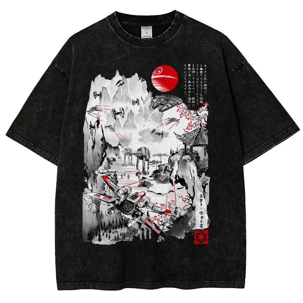 Last Battle of the Cosmic Conflict Vintage Distressed T-shirt