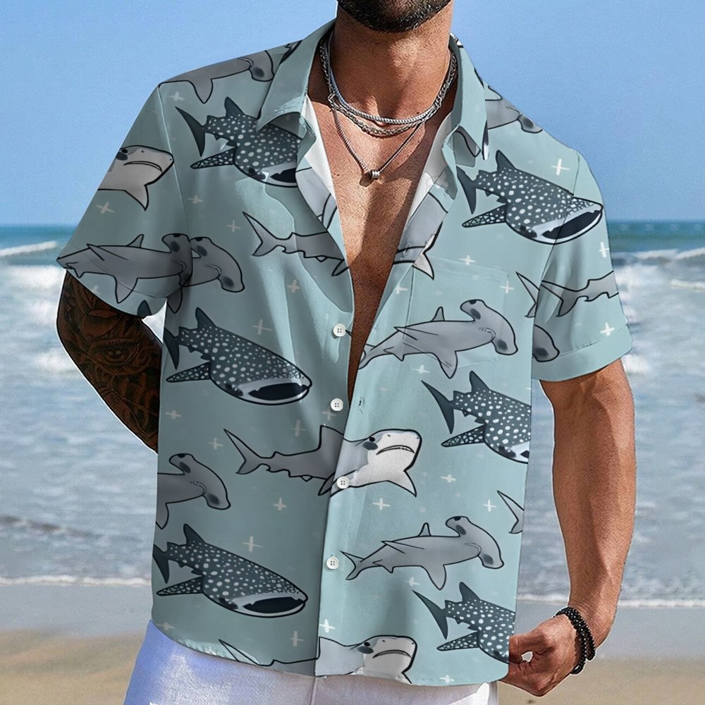 Shark Geek Hawaiian Shirt