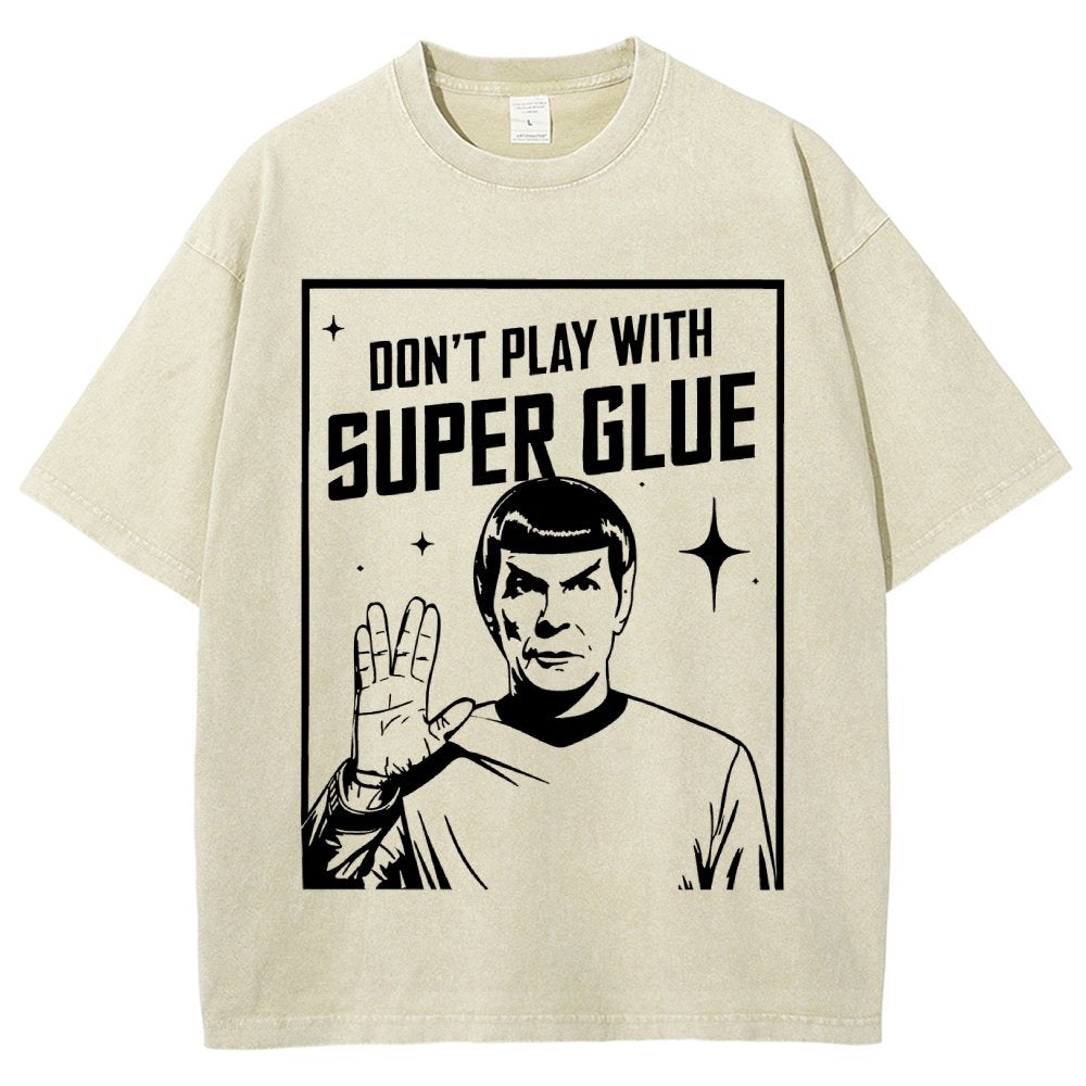 Don't Play With Superglue Vintage Distressed T-shirt
