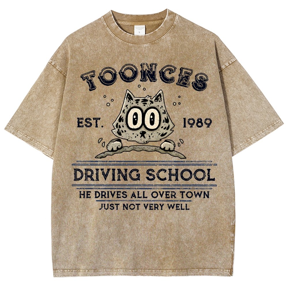 Roadster Driving School Vintage Distressed T-shirt