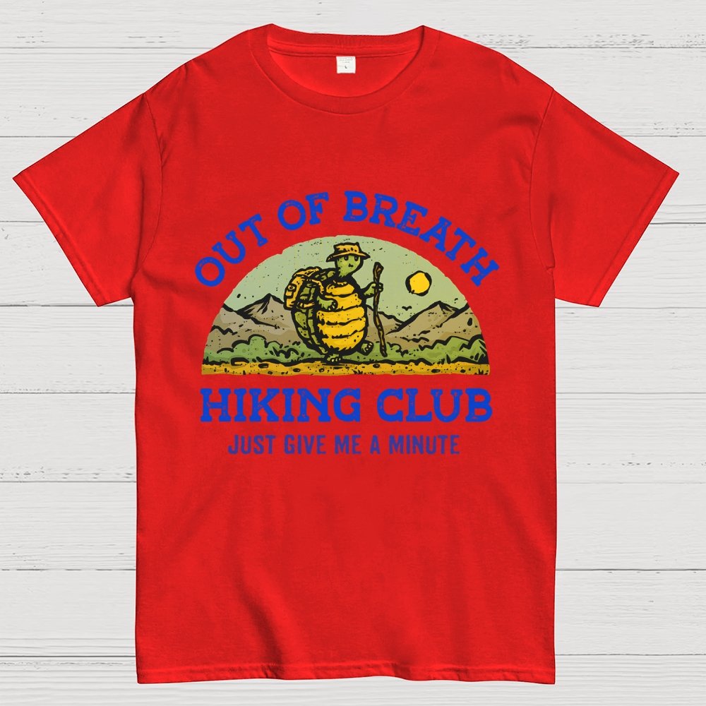 Out Of Breath Hiking Club Geek T-Shirt