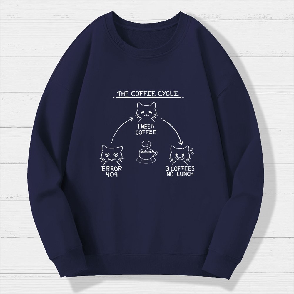 The Coffee Cycle Geek Cotton Sweatshirt
