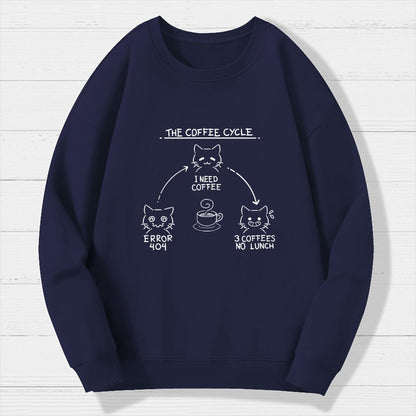 The Coffee Cycle Geek Cotton Sweatshirt