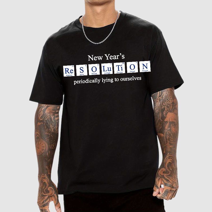 New Year's Periodic Lies Geek T-Shirt